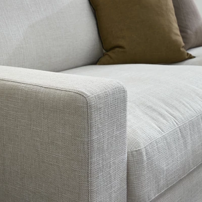 Norsberg vänstervänd hörnsoffa med puffavslutning