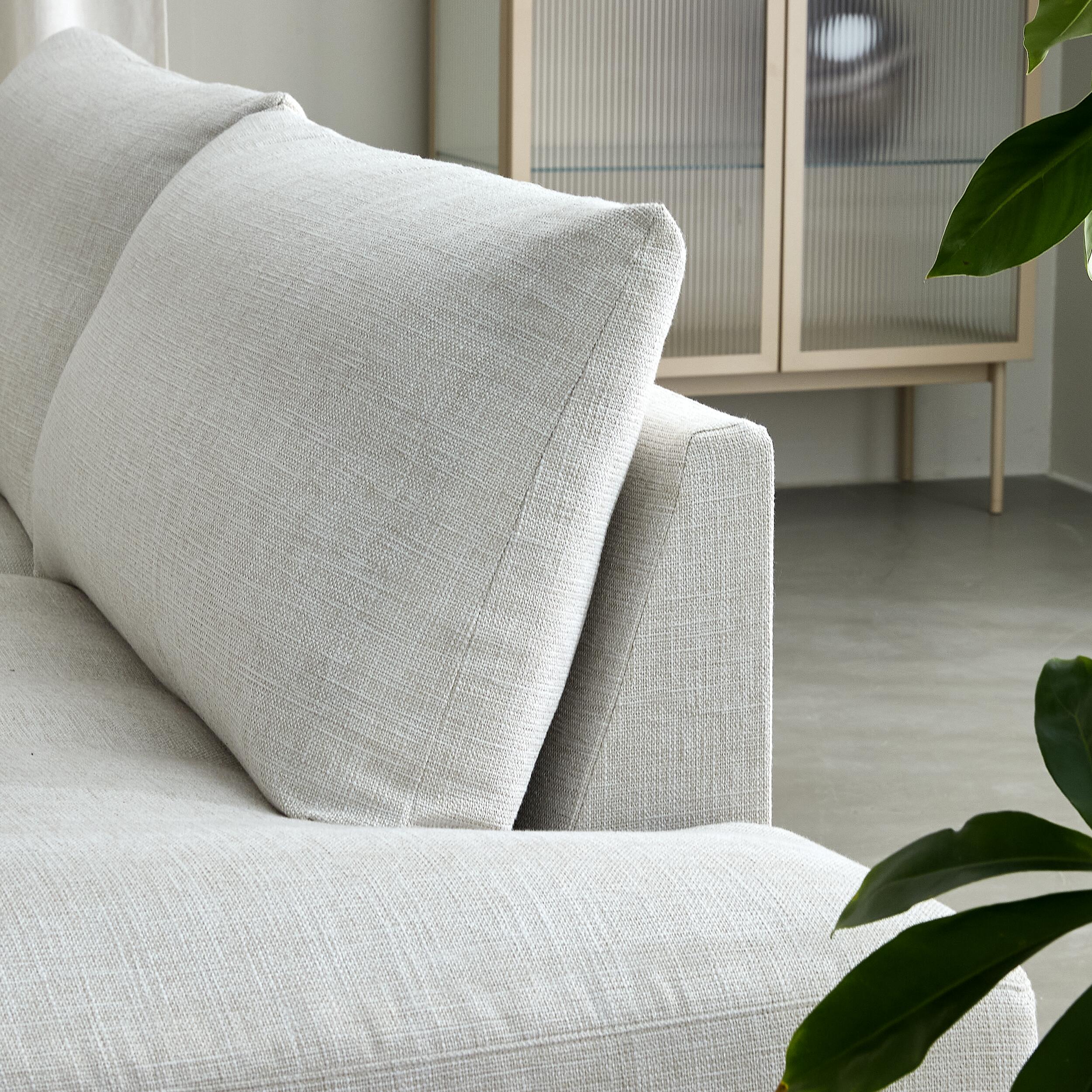 Norsberg vänstervänd hörnsoffa med puffavslutning 