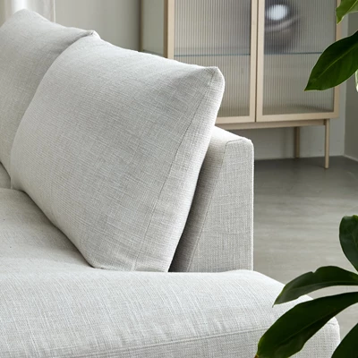 Norsberg vänstervänd hörnsoffa med puffavslutning