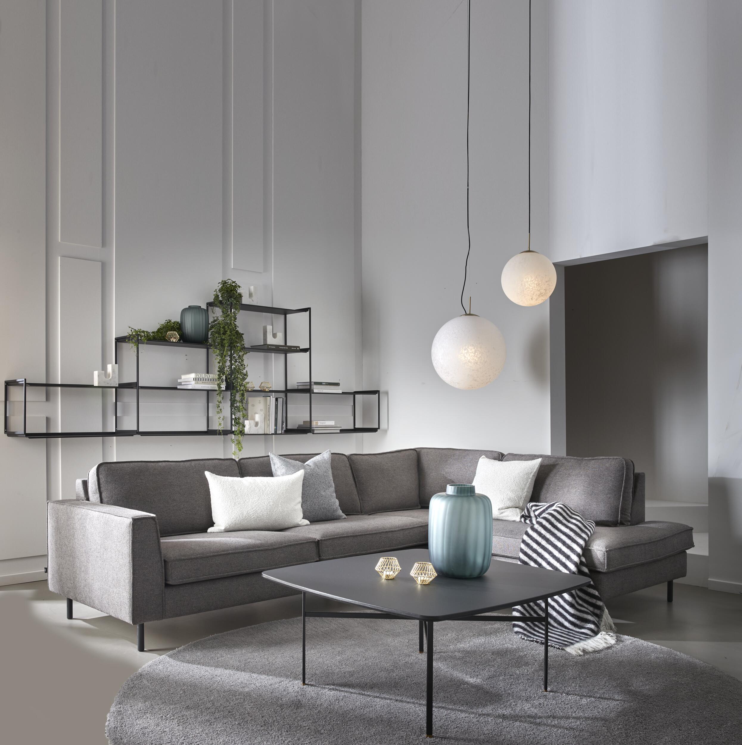 Scott högervänd hörnsoffa med puffavslutning 