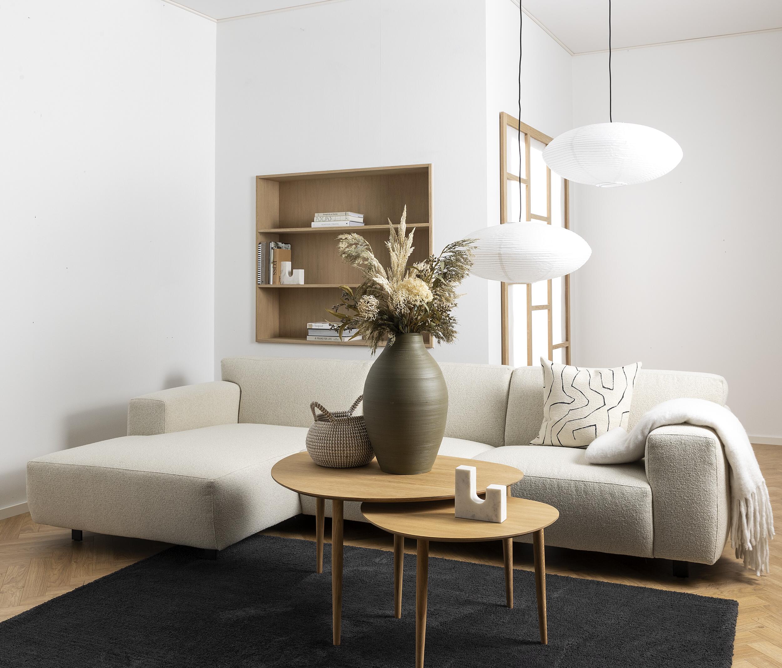 Siena vänstervänd soffa med schäslong 