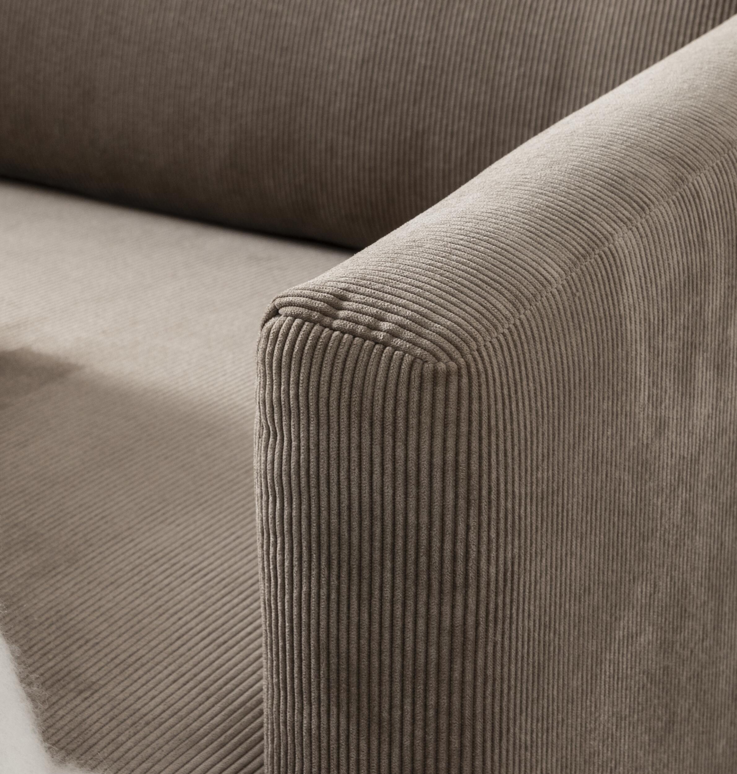 Larvik högervänd soffa med schäslong 