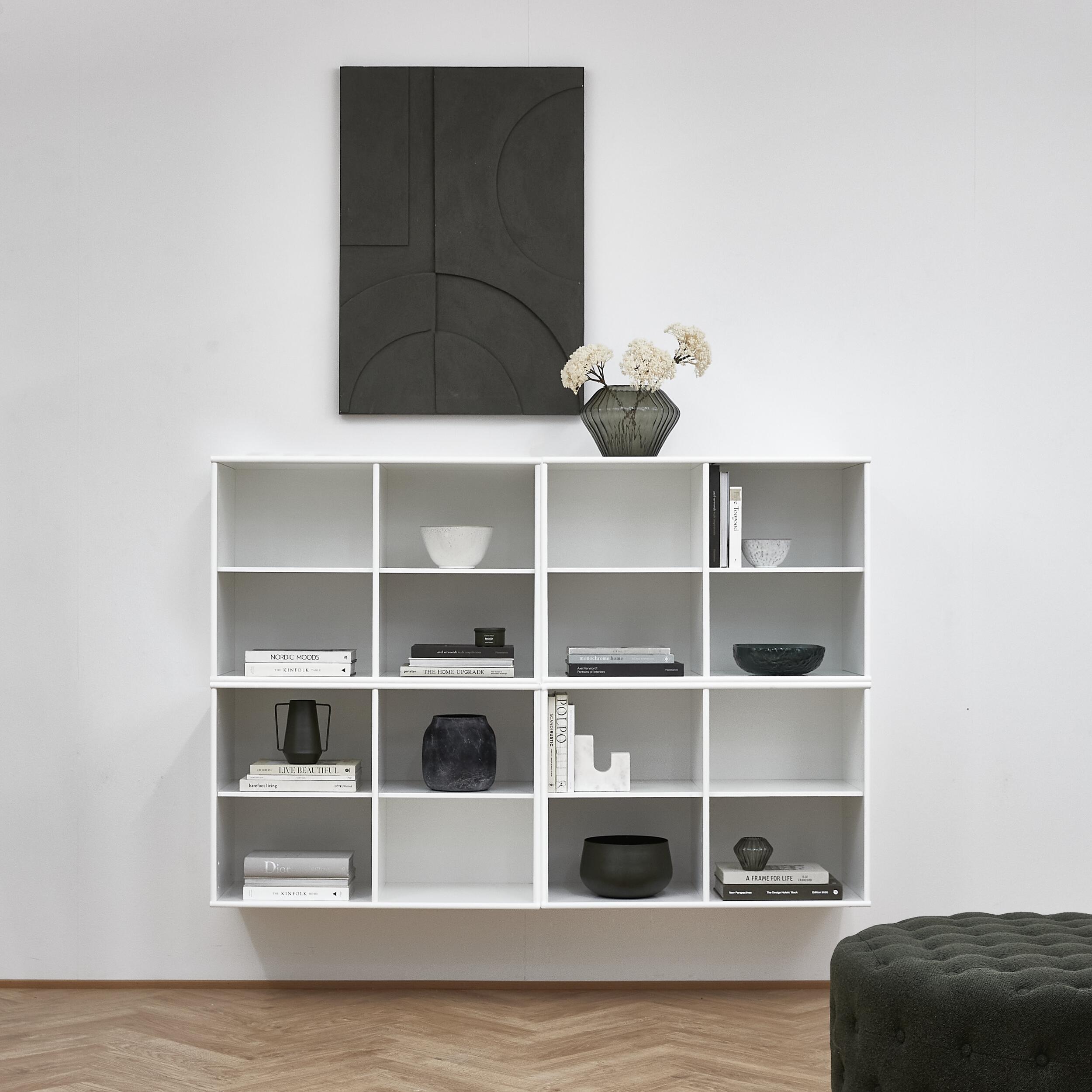 Mistral classic Vit bokhylla med 4 moduler