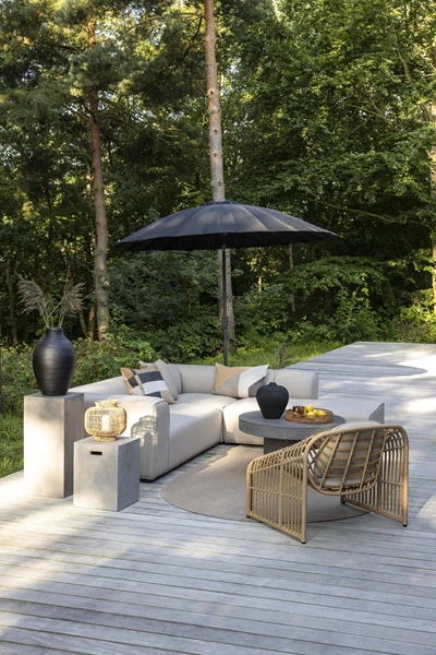 Korius Loungemodul med puffavslutning