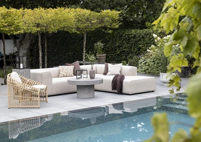 Korius Loungemodul med puffavslutning