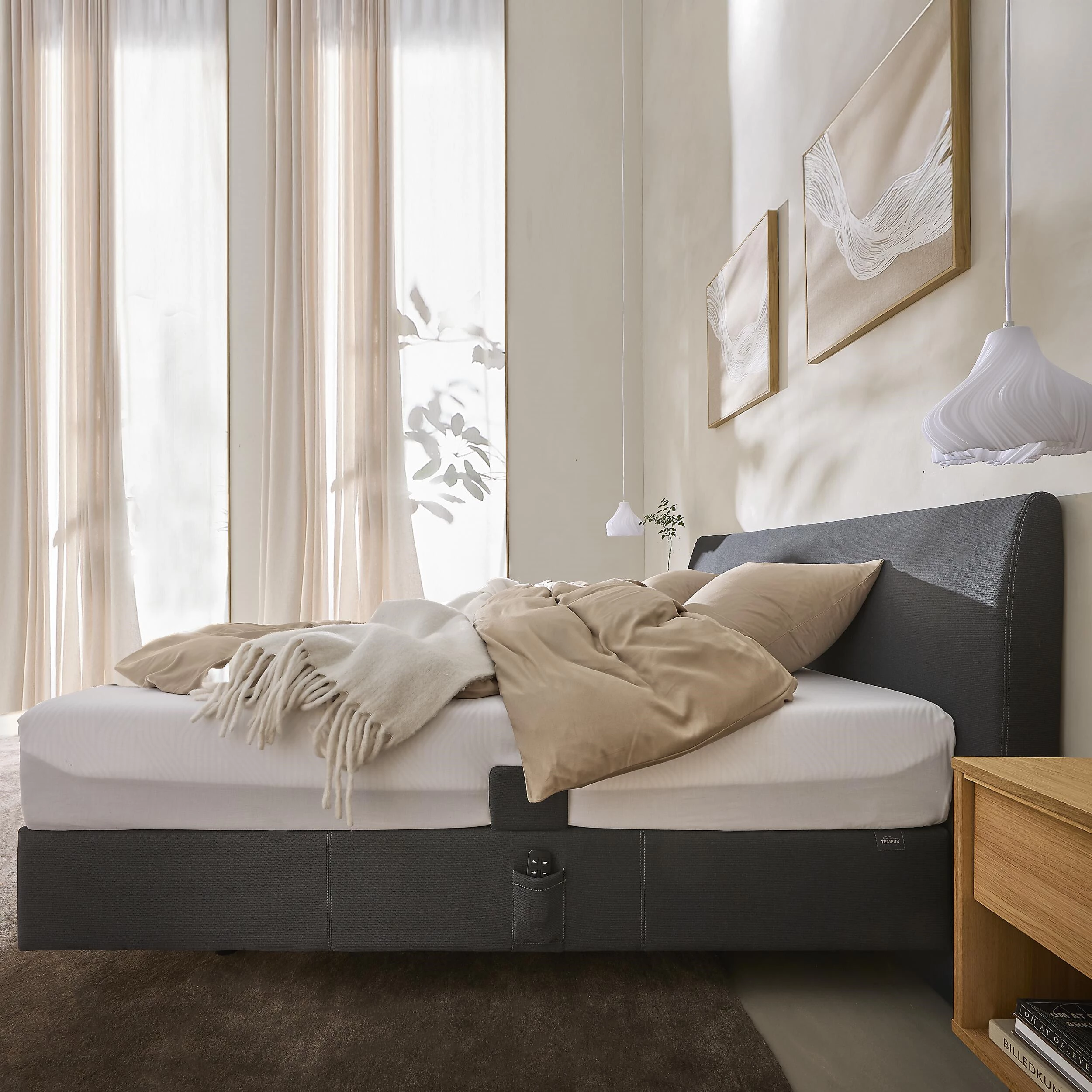 Tempur Spring Box Adjustable ställbar säng 180 x 200 cm 