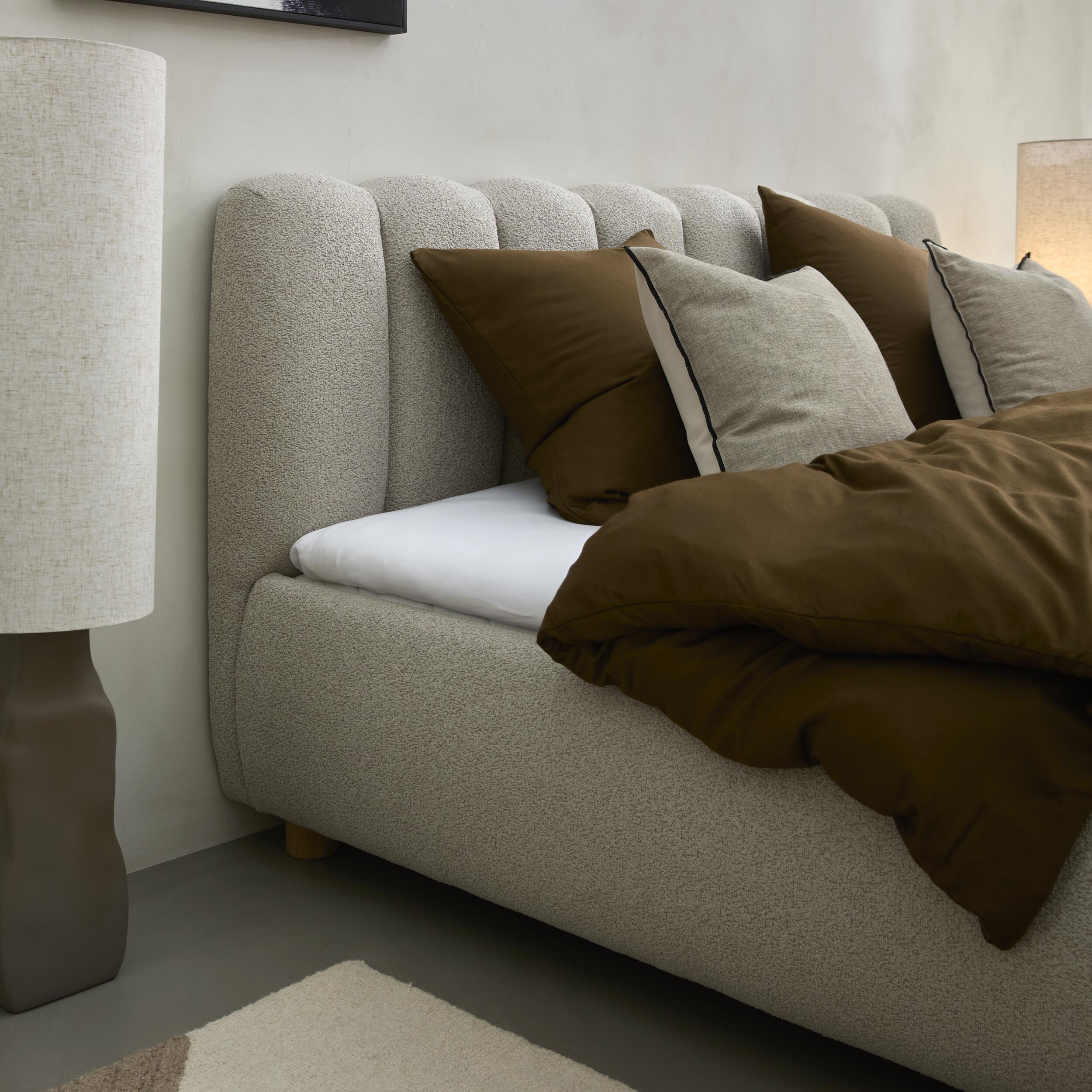 Balgur Inklusive Balgur-madrass, Stripe huvudgavel och sängben