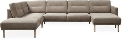 Larvik högervänd hörnsoffa med schäslong