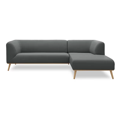 Land högervänd soffa med schäslong