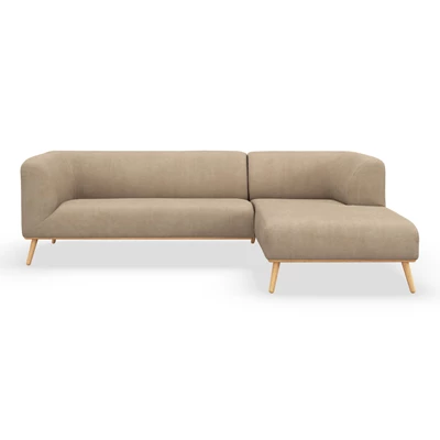 Land högervänd soffa med schäslong