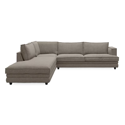 Agir vänstervänd hörnsoffa med puffavslutning