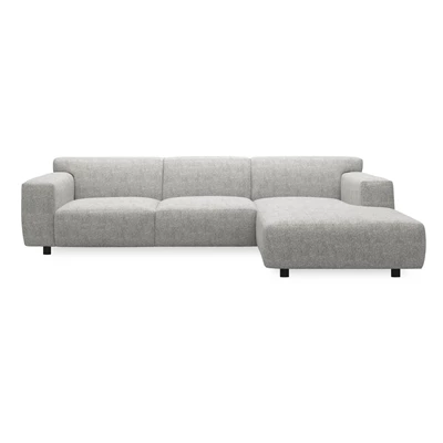 Siena högervänd soffa med schäslong