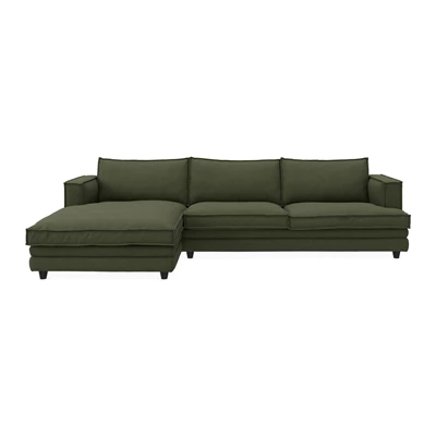 Agir vänstervänd soffa med schäslong