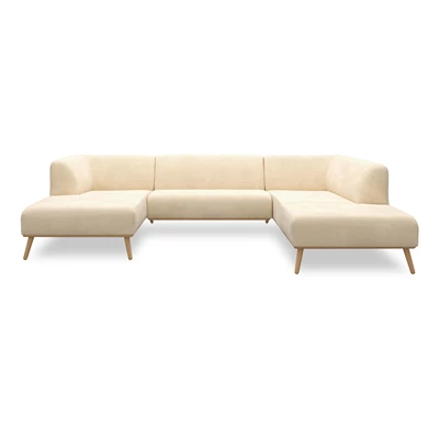 Land vänstervänd hörnsoffa med schäslong