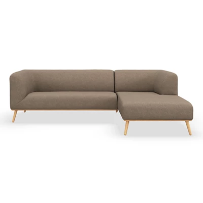 Land högervänd soffa med schäslong