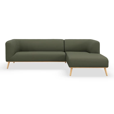 Land högervänd soffa med schäslong