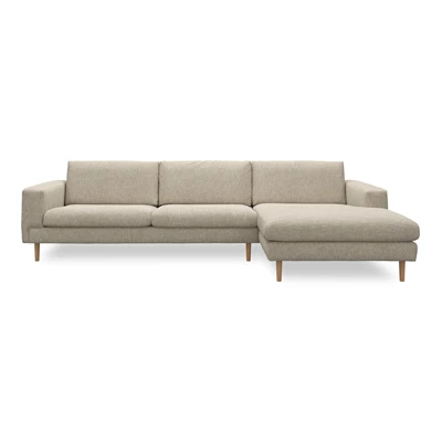 Nyland högervänd soffa med schäslong