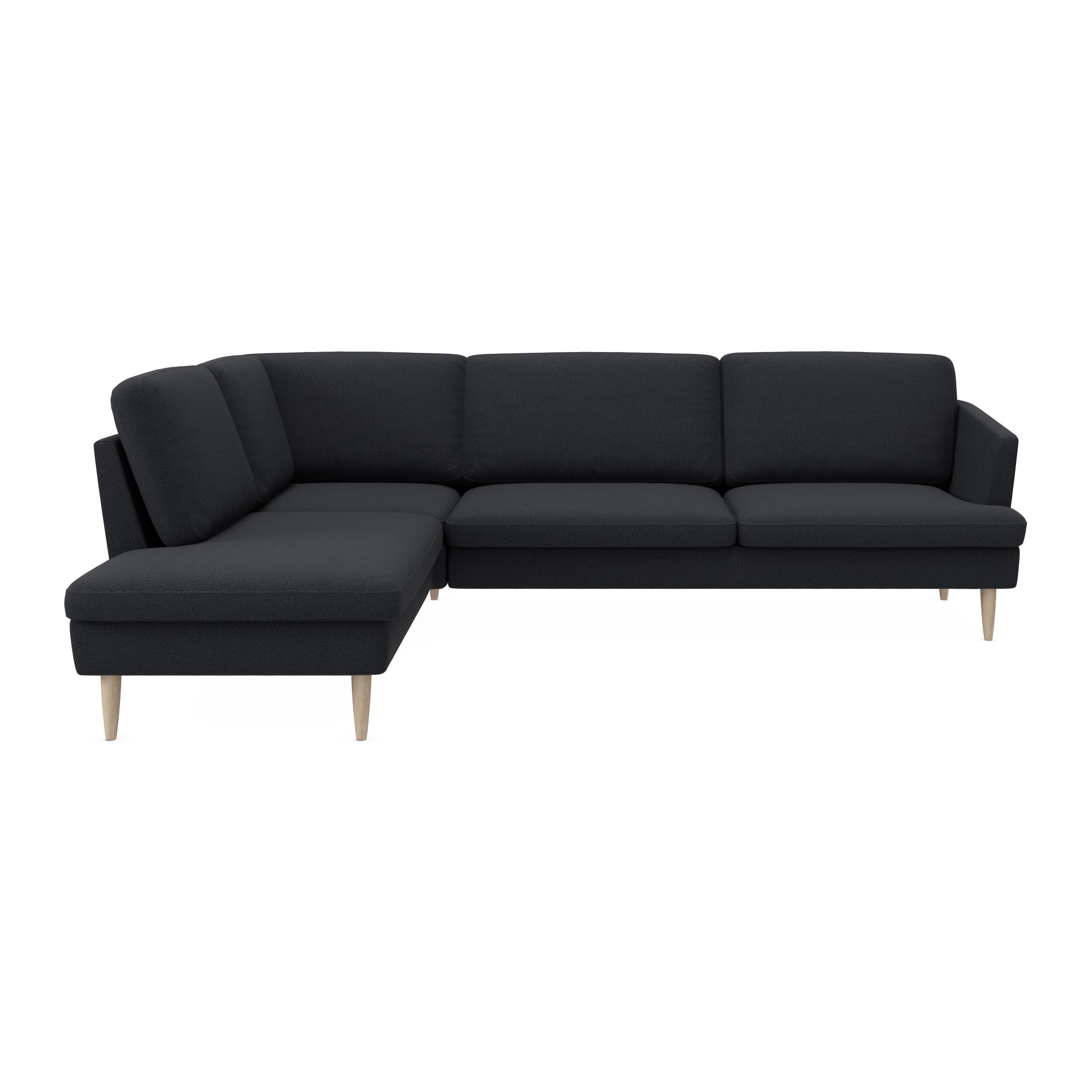 Timian vänstervänd hörnsoffa med puffavslutning 