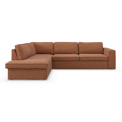 Runar vänstervänd hörnsoffa med puffavslutning