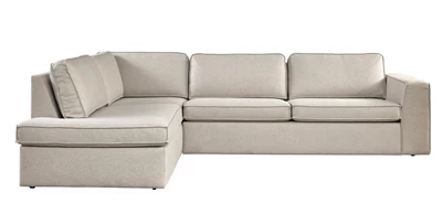 Runar vänstervänd hörnsoffa med puffavslutning