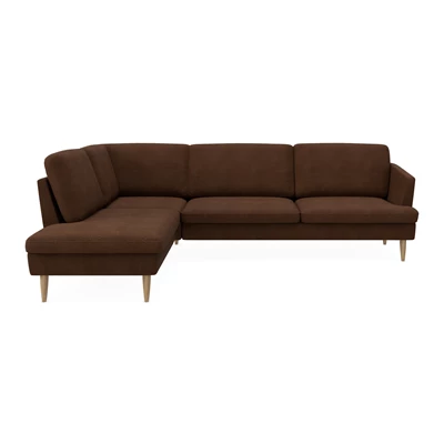 Timian vänstervänd hörnsoffa med puffavslutning