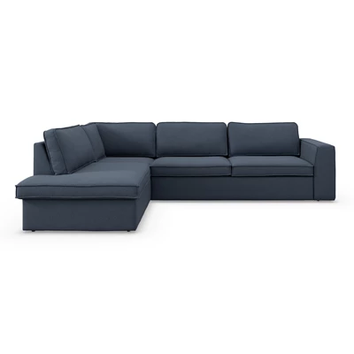 Runar vänstervänd hörnsoffa med puffavslutning