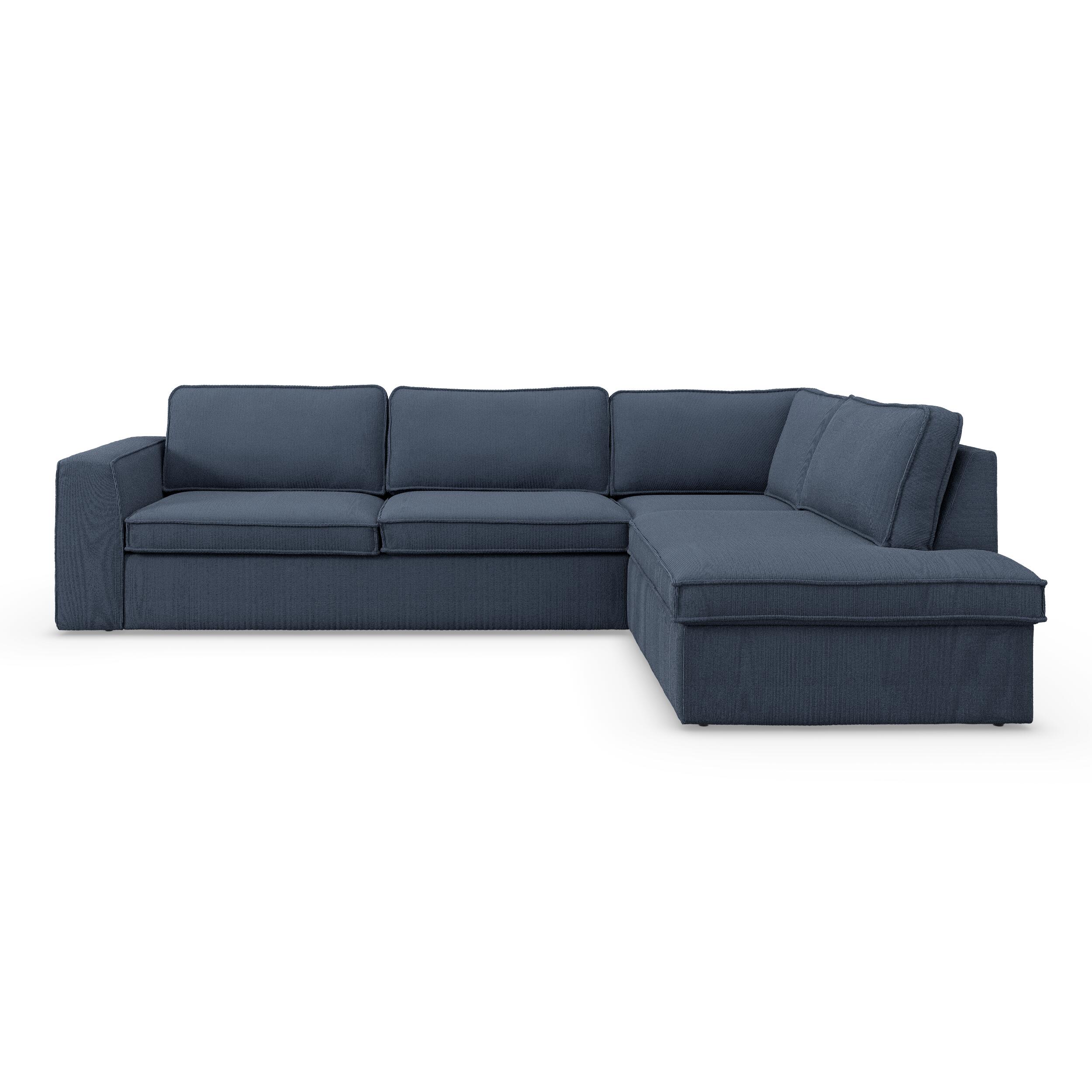 Runar högervänd hörnsoffa med puffavslutning 