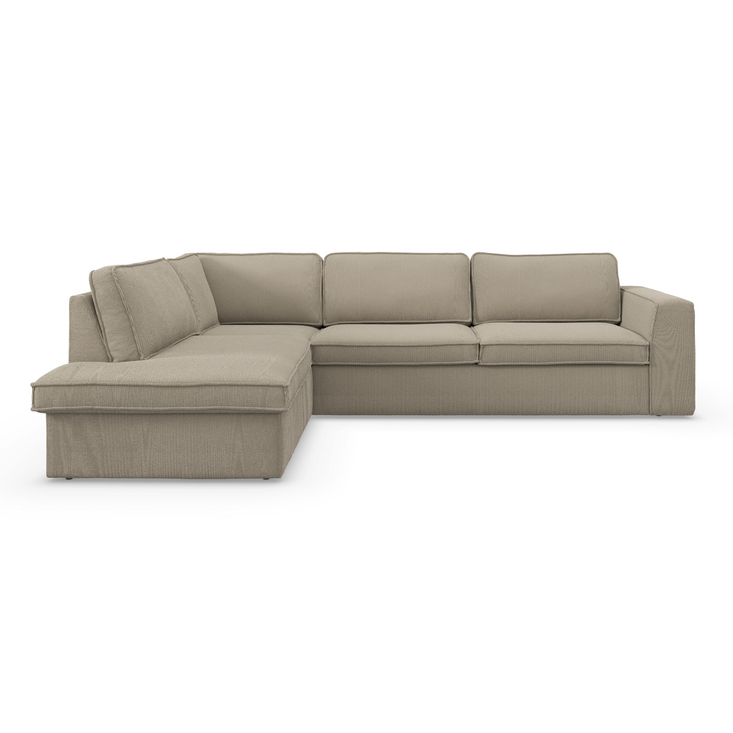 Runar vänstervänd hörnsoffa med puffavslutning 