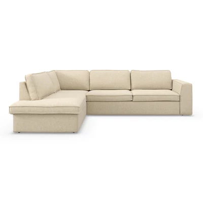 Runar vänstervänd hörnsoffa med puffavslutning