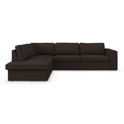 Runar vänstervänd hörnsoffa med puffavslutning