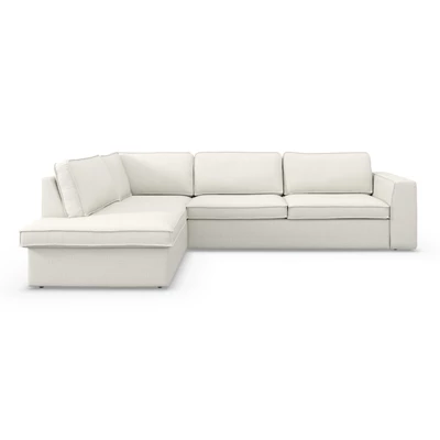 Runar vänstervänd hörnsoffa med puffavslutning