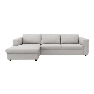 Lean vänstervänd soffa med schäslong