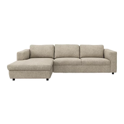 Lean vänstervänd soffa med schäslong