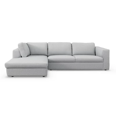 Lean vänstervänd soffa med schäslong