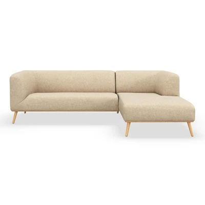 Land högervänd soffa med schäslong