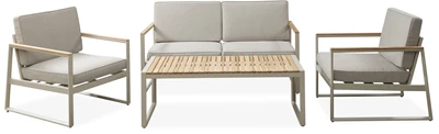 Corfu Loungeset med trädgårdsmöbler