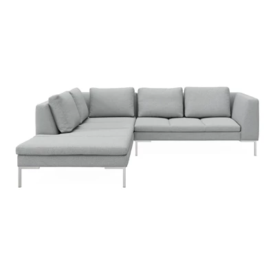 Nordskov vänstervänd hörnsoffa med puffavslutning