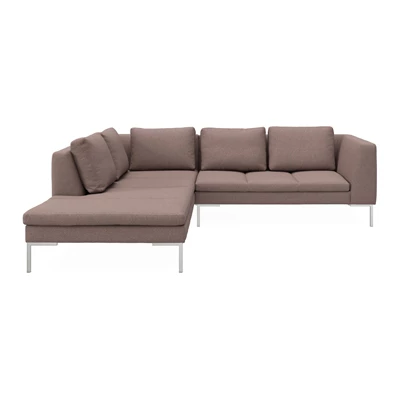 Nordskov vänstervänd hörnsoffa med puffavslutning