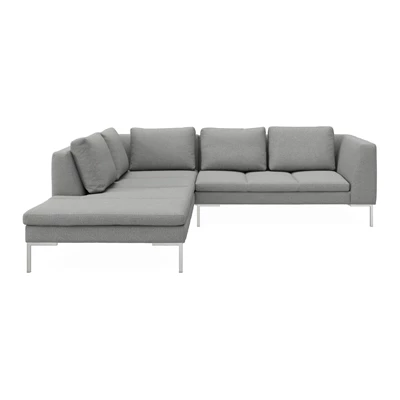 Nordskov vänstervänd hörnsoffa med puffavslutning