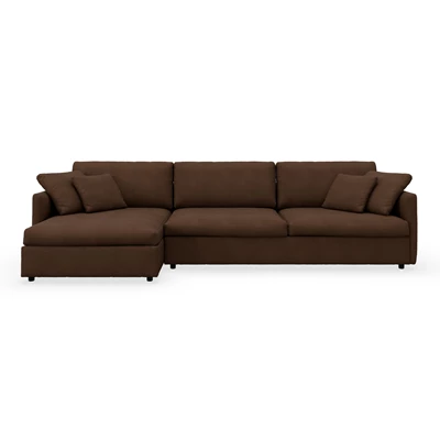 Angolo vänstervänd soffa med schäslong