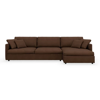 Angolo högervänd soffa med schäslong