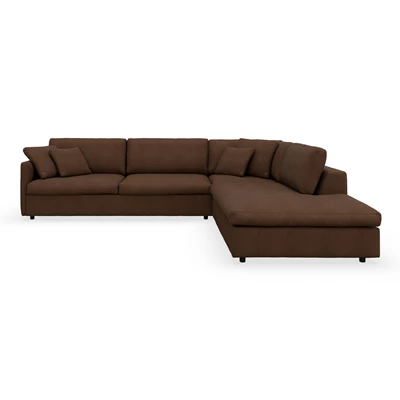 Angolo högervänd soffa med divan