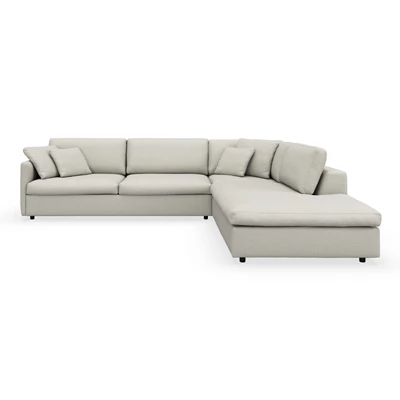 Angolo högervänd soffa med divan