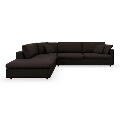 Angolo vänstervänd soffa med divan