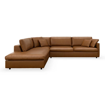 Angolo vänstervänd soffa med divan