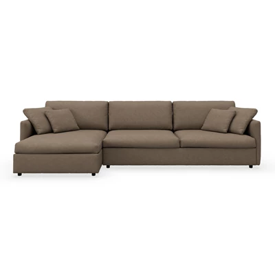 Angolo vänstervänd soffa med schäslong