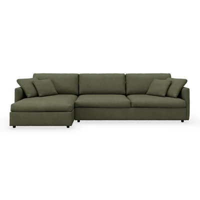 Angolo vänstervänd soffa med schäslong