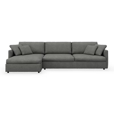 Angolo vänstervänd soffa med schäslong