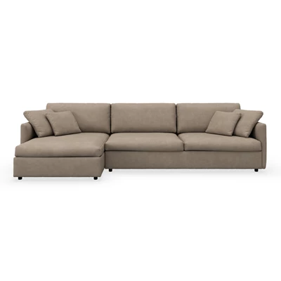 Angolo vänstervänd soffa med schäslong