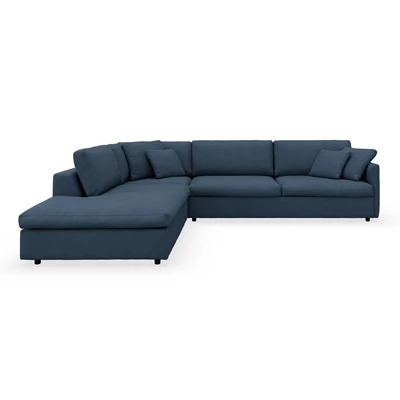 Angolo vänstervänd soffa med divan